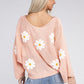 Flower Motif Sweater