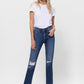 Mid Rise Crop Slim Straight Medium Jeans