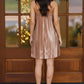 Champagne Toast Velvet Holiday Dress