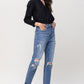 Super High Rise Stretch Mom Jeans