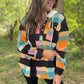 PREORDER: Rainbow Plaid Button Hoodie