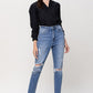 Super High Rise Stretch Mom Jeans