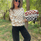 PREORDER: All Checkered Out Sweater in Four Colors