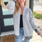 PREORDER: Contrast Trim Knit Cardigan in Four Colors