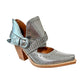 Fiona Ankle Boot in Silver