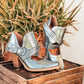 Fiona Ankle Boot in Silver