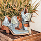 Fiona Ankle Boot in Silver