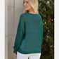 Holiday Shimmers Green Sequins Sweater