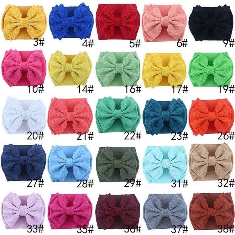 Large Fabric Double Bow Headwrap