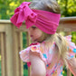 Large Fabric Messy Bow Headwrap