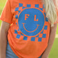 FL Checkered Smiley Tee