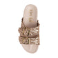 Intertwine Dual Woven Strap Slide in Champagne