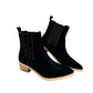 Leonor Suede Ankle Boot in Black