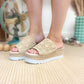 Ophelia Wedges in Cream