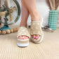 Ophelia Wedges in Cream