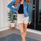 Every Occasion Denim Button Up Jacket