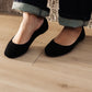 On Your Toes Ballet Flats in Black