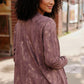 Plum Luxe Suede Cardigan