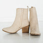 Taris Ankle Boot in Cream