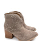 Twilight Studded Heeled Ankle Boot in Taupe