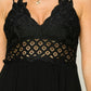 IN LOVE BUSTIER LACE MAXI DRESS