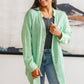 Corey Button Up Top In Vintage Green