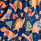 Holiday Fleece Blanket in Dino Cookie