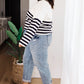 Memorable Moments Striped Sweater in White