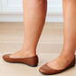 On Your Toes Ballet Flats in Camel