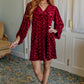 Regal Radiance V-Neck Velvet Dress