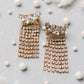 Rhinestone Fringe Earrings