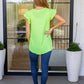 Under Neon Lights Ruffle Sleeve Top