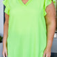 Under Neon Lights Ruffle Sleeve Top