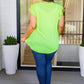 Under Neon Lights Ruffle Sleeve Top