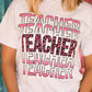 Teacher Pink Leopard Tee